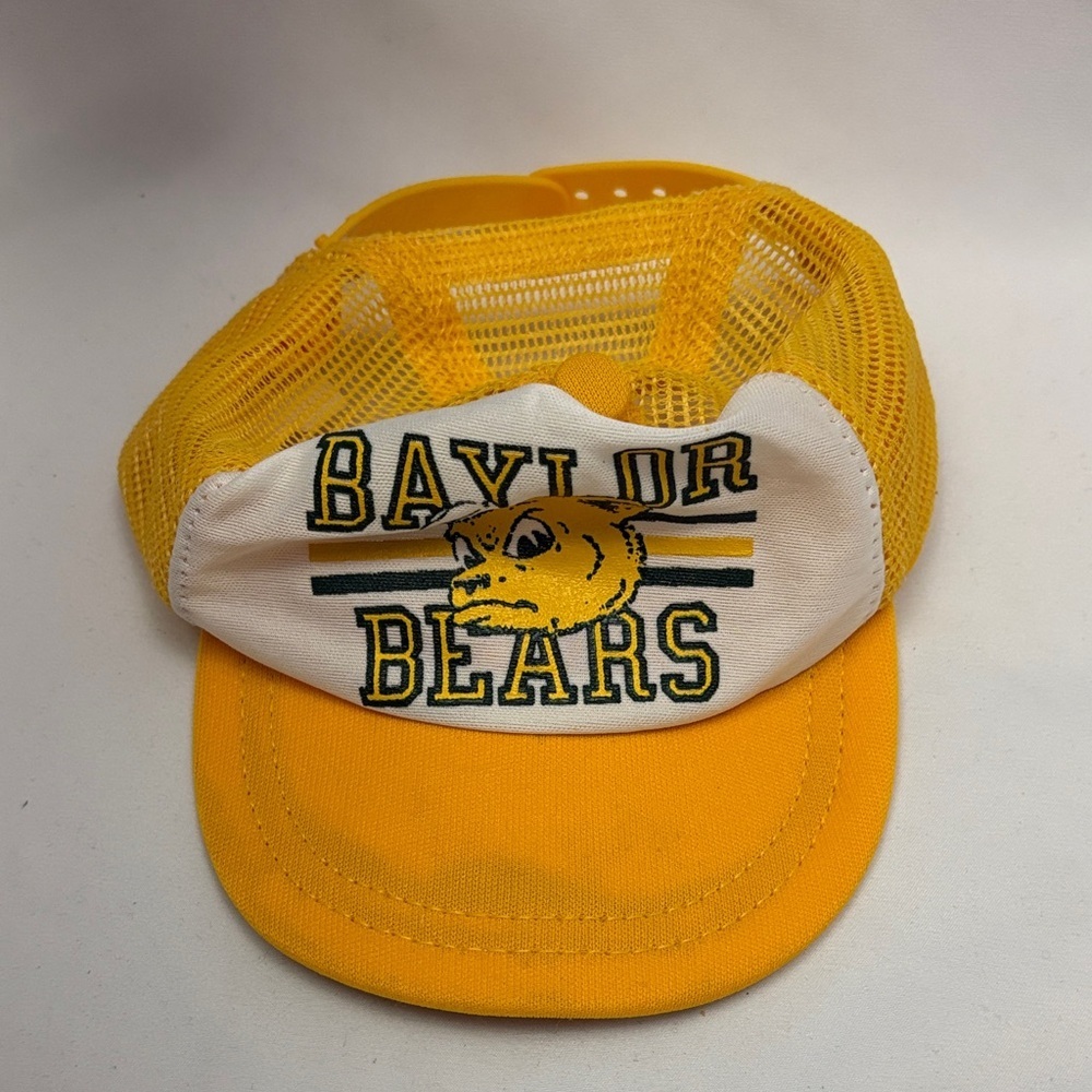 Vintage Baylor Bears Infant Baby Snapback Hat Cap Mesh Trucker College